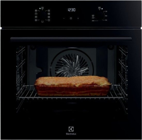 תנור בנוי 9 תוכניות 71 ליטר Electrolux Borderless SurroundCook Multifunction EOH6426K - זכוכית שחורה - תוצרת גרמניה
