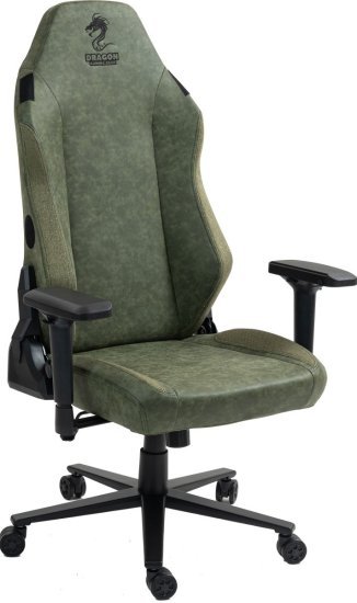 כיסא עבודה / גיימינג דמוי עור דגם ALPGB-FB סדרת Alpine מבית Dragon - צבע ירוק צבאי