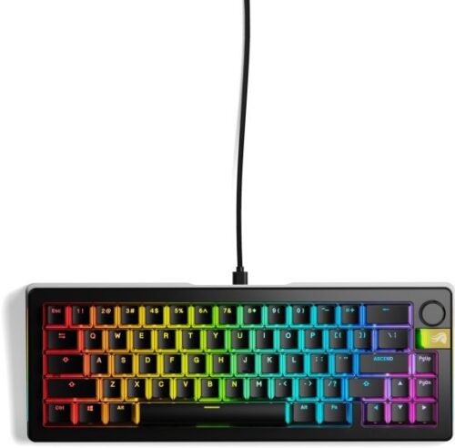 374693_b_1.jpg מקלדת גיימינג מכנית חוטית Glorious GMMK 3 Pro He Prebuilt Compact 65 - צבע שחור