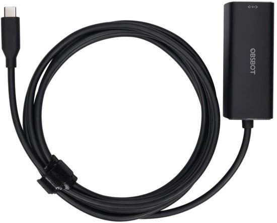 מתאם כבל USB-C לכבל רשת Ethernet מבית Obsbot
