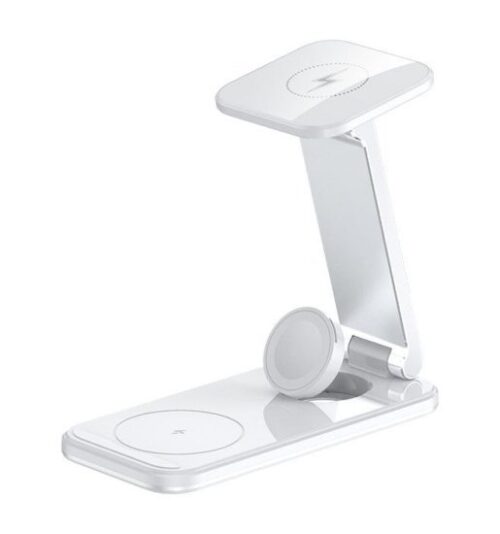 תחנת טעינה אלחוטית 3 ב-1 20W דגם EM15 מבית Energy  - צבע לבן