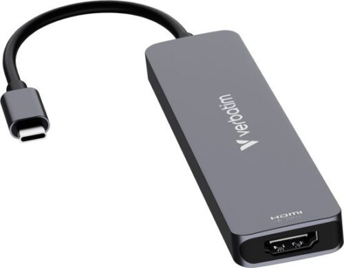 תחנת עגינה מקצועית USB-C בעלת 7 חיבורים מבית Verbatim