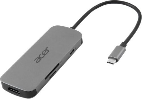 תחנת עגינה 7 ב-1 עם חיבור Acer USB Type-C - כסוף