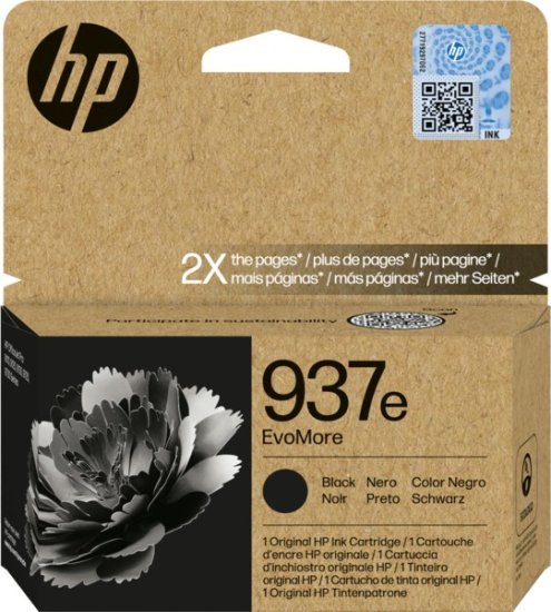 375832_b_1.jpg ראש דיו שחור מקורי HP No 937 e EvoMore 4S6W8NE