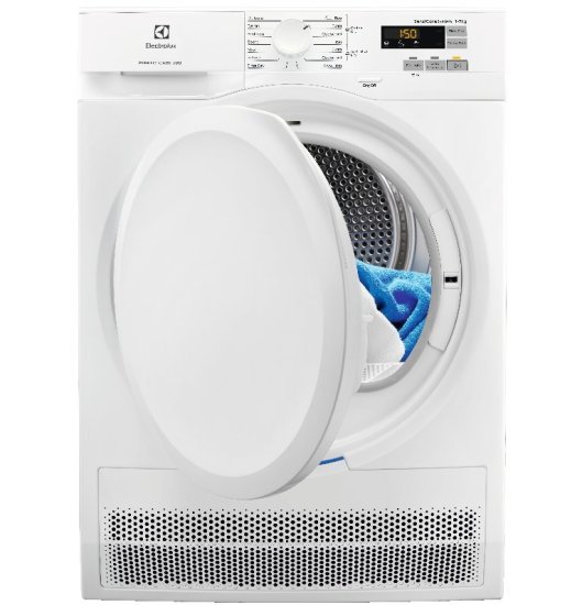 מייבש כביסה קונדנסור פתח חזית 8 ק''ג Electrolux PerfectCare 600 EW6C5822CM - צבע לבן - תוצרת פולין