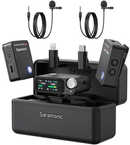 זוג מיקרופוני דש אלחוטיים Saramonic Ultra 03