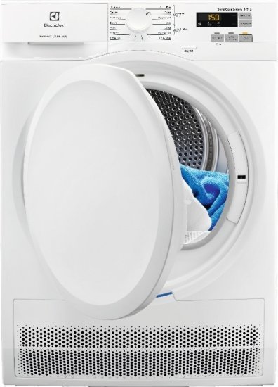 מייבש כביסה קונדנסור פתח חזית 7 ק''ג Electrolux PerfectCare 600 EW6C5752CM - צבע לבן - תוצרת פולין