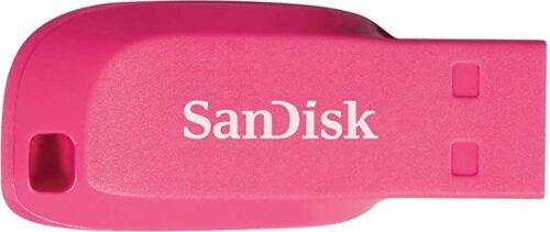 37695_b_1.jpg זיכרון נייד SanDisk Cruzer Blade USB - דגם SDCZ50C-032G-B35PE - נפח 32GB - צבע ורוד