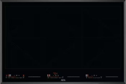 כיריים אינדוקציה 6 אזורי בישול 78 ס''מ AEG TotalFlex Plus Pro IKK86681FB 7350W - צבע שחור עם מסגרת משופעת - תוצרת גרמניה