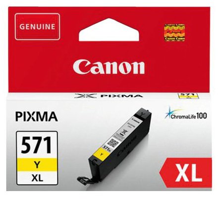 ראש דיו צהוב מקורי Canon CLI-571YXL