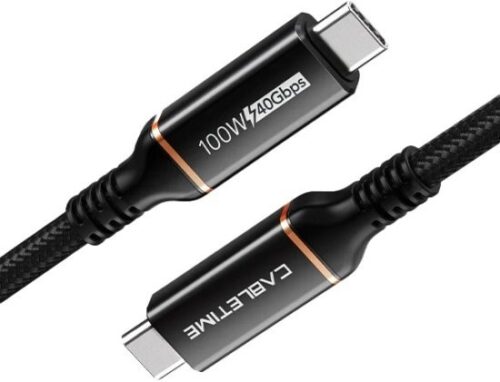 כבל 100W USB4 Type-C באיכות 8K מבית Cable Time -  אורך 2 מטר