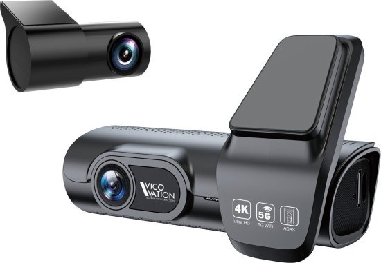 מצלמת דרך פרימיום דו-ערוצית לרכב 4K / FHD דגם VicoVation G4K