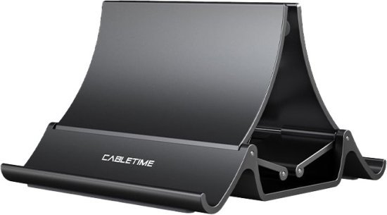 מעמד אנכי מתקפל למחשב נייד מבית Cable Time - בצבע שחור