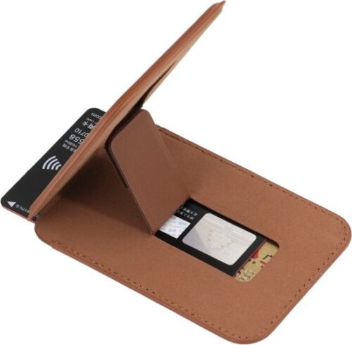 378875_b_1.jpg ארנק כרטיסים מגנטי תומך MagSafe לאייפון - צבע חום