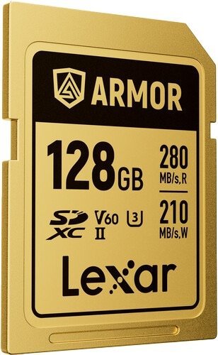 כרטיס זיכרון Lexar Armor Gold SDXC UHS-II - נפח 128GB