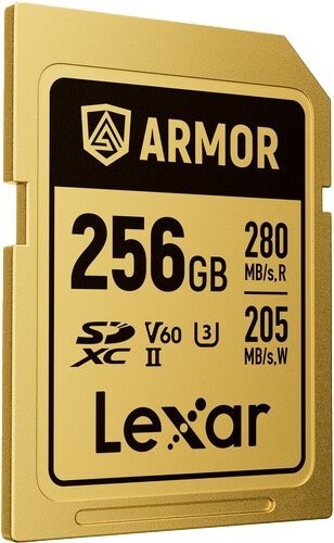 כרטיס זיכרון Lexar Armor Gold SDXC UHS-II - נפח 256GB