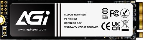 379659_b_1.jpg כונן AGI AI298 PCIe Gen 3x4 NVMe 1.3 M.2 2280 SSD - נפח 1TB