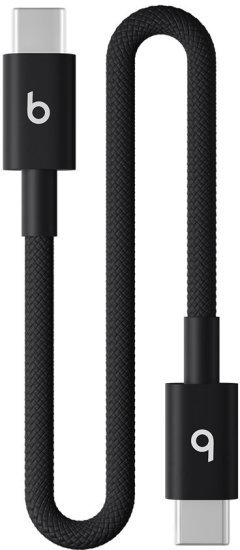 379708_b_1.jpg כבל עם ציפוי בד קלוע בחיבור USB-C ל- USB-C מבית Apple Beats - אורך 0.2 מטר - צבע Bolt Black