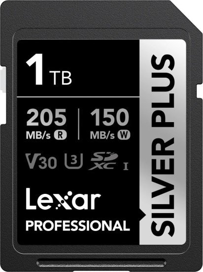 380540_b_1.jpg כרטיס זיכרון Lexar Professional Silver Plus SDXC UHS-I - נפח 1TB