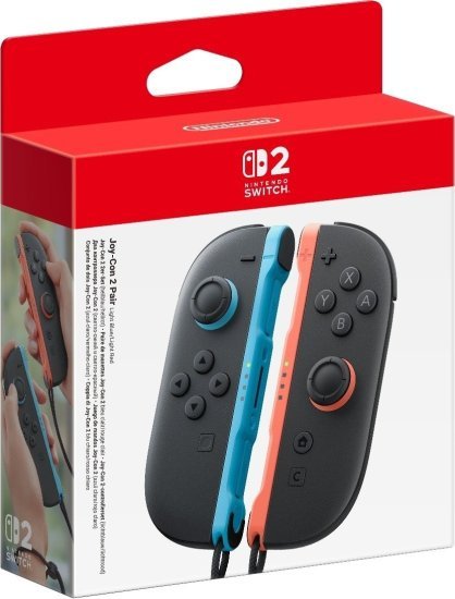 380921_b_1.jpg שלטי Joy-Con 2 לקונסולת Nintendo Switch 2 - אדום בהיר / תכלת - שנה אחריות ע''י היבואן הרשמי