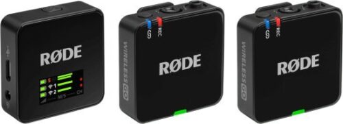 מערכת מיקרופון דש אלחוטית עם 2 משדרים Rode Wireless GO Gen 3 - צבע שחור