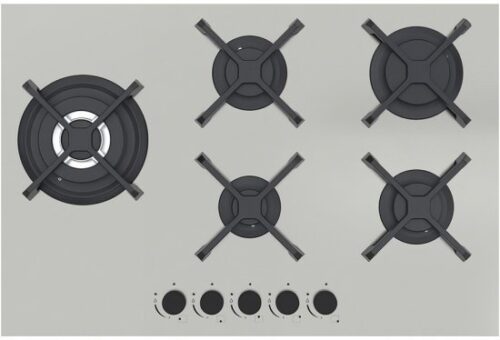 כיריים גז 5 להבות 56 ס''מ Normande ND-8053 - נירוסטה