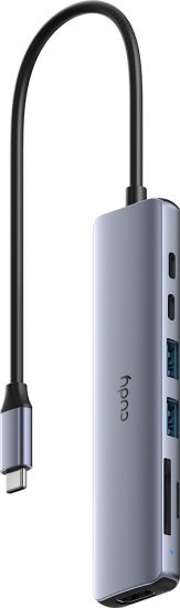 מפצל 7 חיבורים USB-C עם חיבור HDMI 4K מבית Cudy