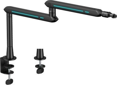 זרוע מיקרופון דינמית מבית Brateck - צבע שחור