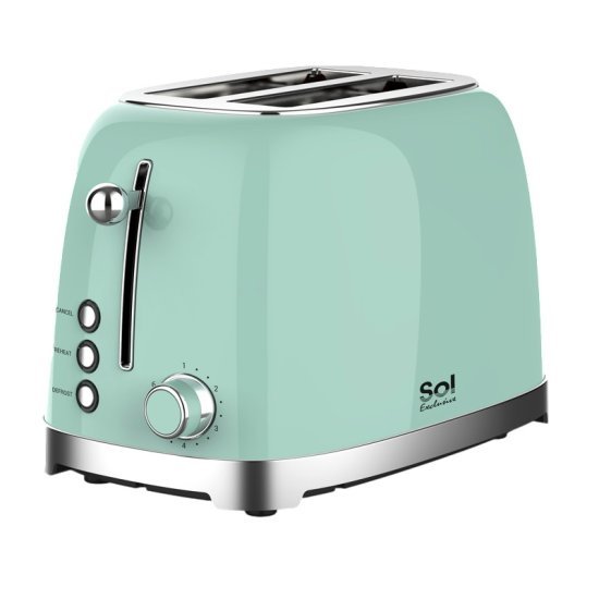 מצנם 2 פרוסות Sol Exclusive SL-7205 815W - צבע ירוק מנטה