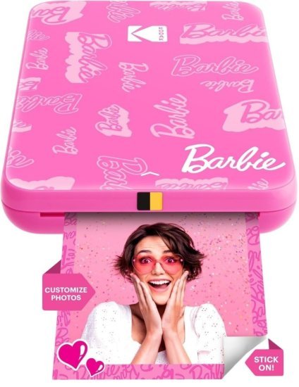 385336_b_1.jpg מדפסת תמונות ניידת מיידית אלחוטית מדגם Barbie מבית Kodak