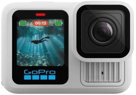 מצלמת אקסטרים GoPro HERO13 Black - צבע לבן - שנתיים אחריות יבואן רשמי על ידי רונלייט