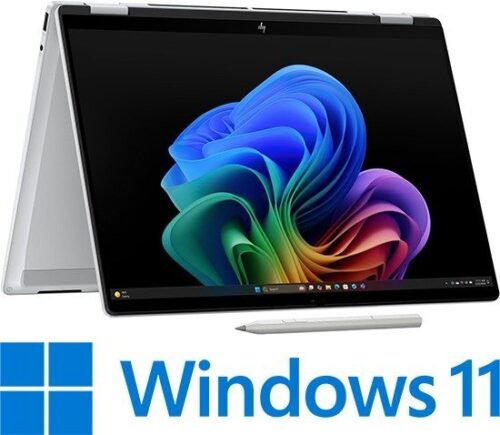 מחשב נייד עם מסך מגע HP OmniBook X Flip Next Gen AI 14-FM0000NJ / BS9X1EA - צבע Glacier Silver - עט HP כלול באריזה