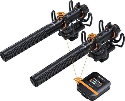 386594_b_1.jpg מערכת 2 מיקרופונים כיווניים אלחוטיים דגם VM40 COMBO מבית Comica