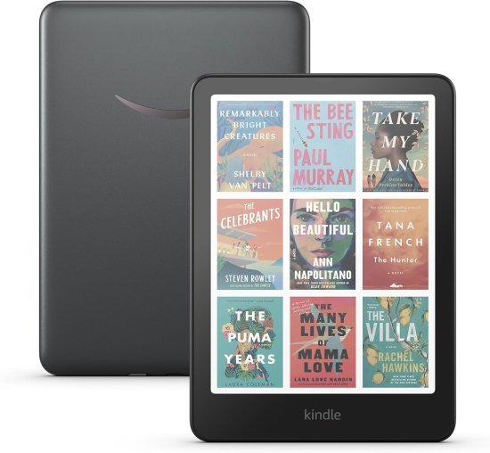 386900_b_1.jpg קורא ספרים אלקטרוני Amazon Kindle Colorsoft Signature Edition 7'' 32GB Wi-Fi - צבע שחור מתכתי
