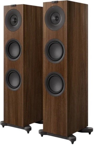 רמקולים רצפתים קומפקטיים 3 כיוונים KEF Q7 Meta - צבע אגוז