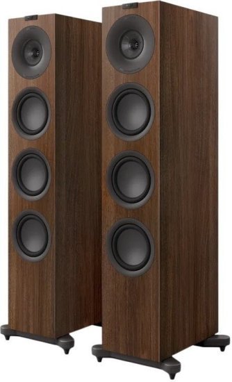 רמקולים רצפתים קומפקטיים 3 כיוונים KEF Q11 Meta  - צבע אגוז