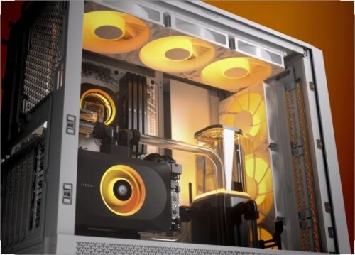 מארז ללא ספק Corsair 4000D RS FRAME ARGB Tempered Glass Mid Tower ATX - צבע לבן