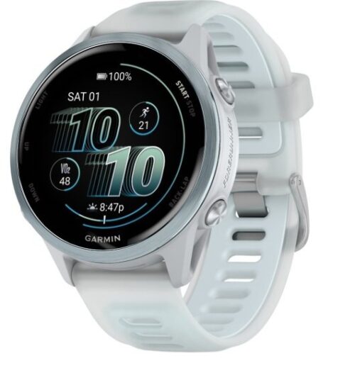 387841_b_1.jpg שעון חכם Garmin Forerunner 570 42mm - צבע כחול בהיר עם רצועת סיליקון בהירה - כולל ממשק מלא בעברית - שנתיים אחריות יבואן רשמי על ידי רונלייט