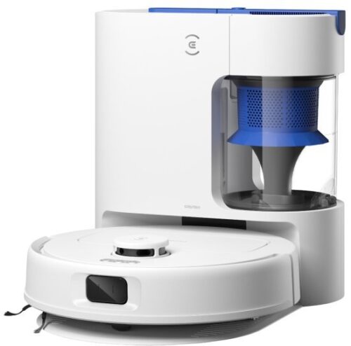 שואב אבק ושוטף רובוטי עם תחנת ריקון אוטומטית Ecovacs Deebot N20e Plus - צבע לבן - שנתיים אחריות יבואן רשמי על ידי רונלייט