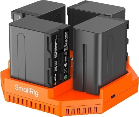 מטען סוללות 4 ערוצים למצלמה דיגיטלית דגם L-Series / NP-F 4 מבית SmallRig