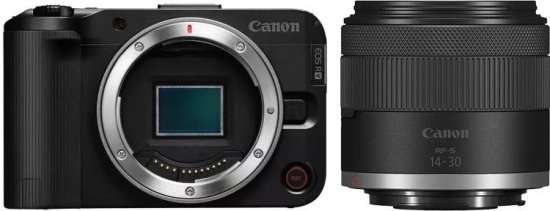 מצלמה דיגיטלית ללא מראה Canon EOS R50 V - צבע שחור + עדשת RF-S 14-30mm F4-6.3 IS STM PZ