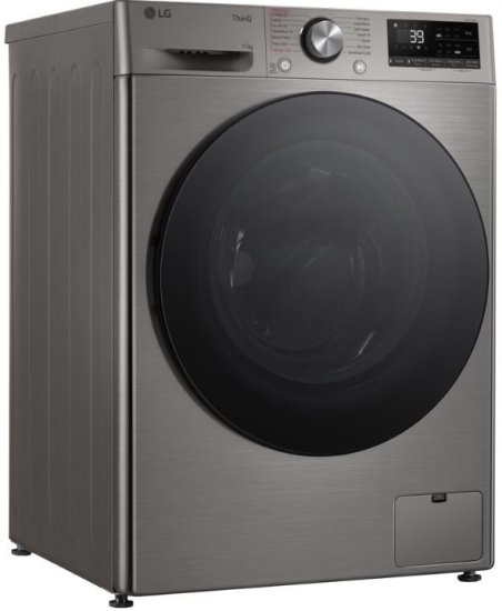 מכונת כביסה פתח חזית אינוורטר 11 ק''ג 1400 סל''ד LG WF11214GBB - צבע כסוף