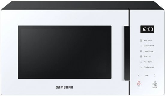 מיקרוגל דיגיטלי ציפוי קרמי 23 ליטר Samsung MS23T5018AW 800W - צבע לבן - שנה אחריות יבואן רשמי סמסונג ישראל