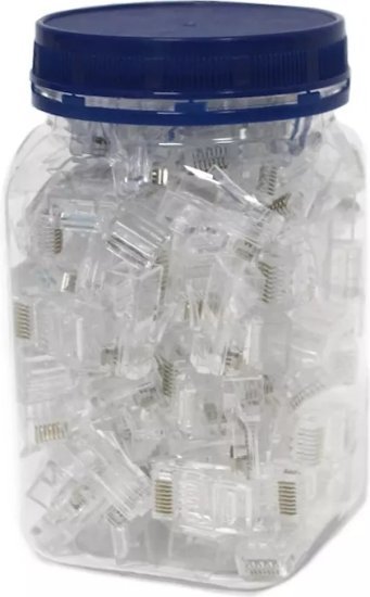 100 יחידות מחבר רשת זכר Luggar CAT6A UTP EZ MC