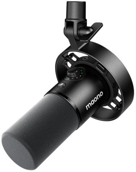 מיקרופון דינמי עבור פודקאסט Maono PD300X Series USB / XLR - צבע שחור