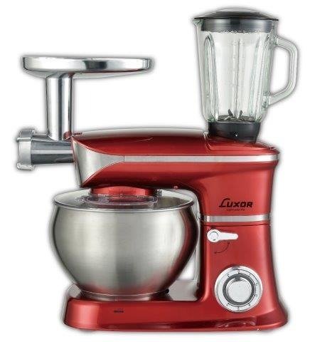 מיקסר מקצועי 7 ליטר 1300W בעל 6 מהירויות דגם AHY-262 מבית Luxor - צבע אדום