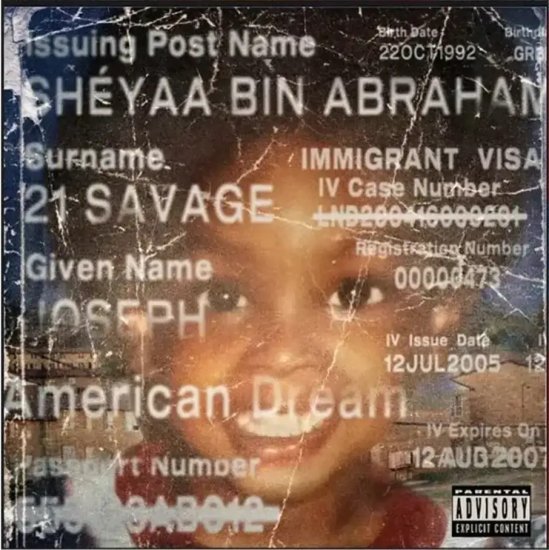 אלבום כפול Savage 21 - American Dream Vinyl 2LP - תקליט אדום