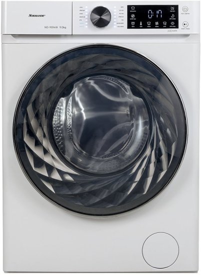 מכונת כביסה פתח חזית 9 ק''ג 1400 סל''ד Normande ND-9014W - צבע לבן