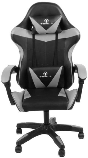 392379_b_1.jpg כיסא גיימינג דגם 7305 מבית Tesla - צבע אפור