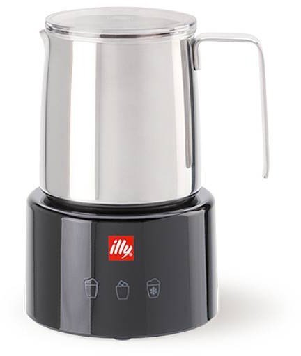 מקציף חלב אינדוקציה 250 מ''ל מבית Illy - צבע שחור